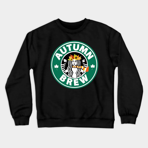 Autumn Brew Crewneck Sweatshirt by Francielandia